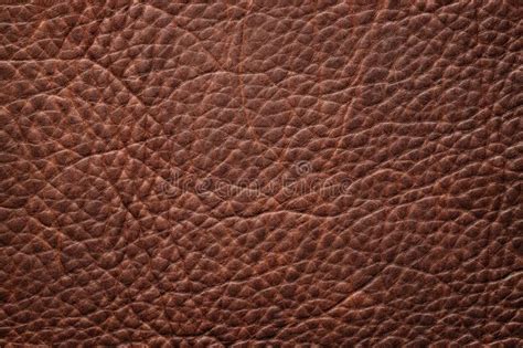 Brown Leather Texture Background Dark Genuine Leather Stock Image