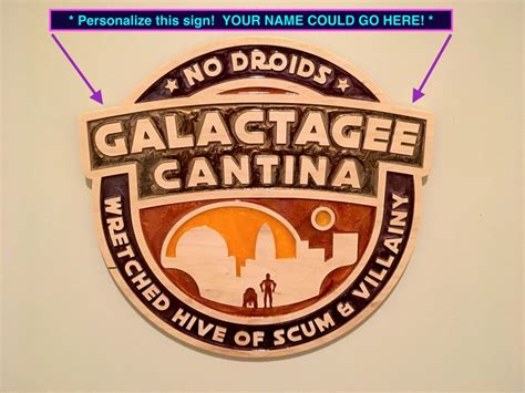 Star Wars Mos Eisley Cantina Sign No Droids R2d2 And Etsy