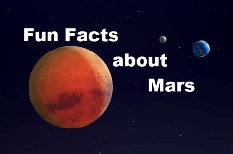 Mars Fun Facts About The Red Planet