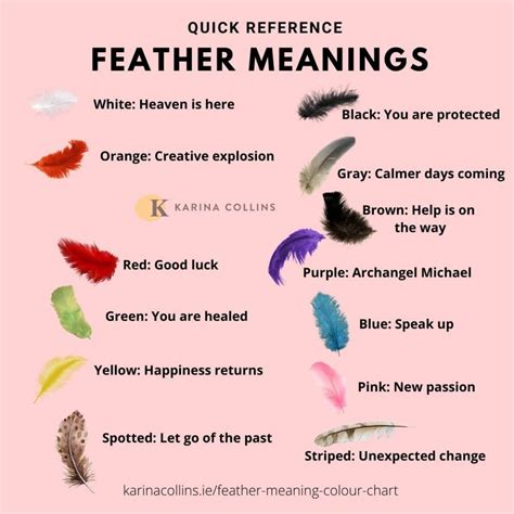 feather meanings colour chart i ultimate guide karinacollins ie feather meaning feather