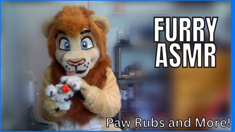 FURRY ASMR Rubbing And Brushing Fursuit Paws YouTube