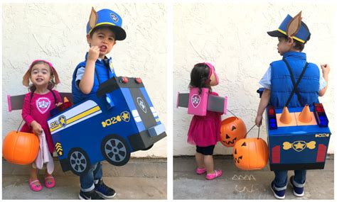 17 best ideas about paw patrol costume on pinterest. DIY Paw Patrol Chase and Skye Halloween Costumes - Studio Xtine | Chase paw patrol costume, Paw ...