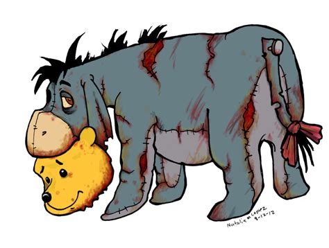 Zombie Eeyore Zombie Disney Horror Cartoon Zombie Cartoon