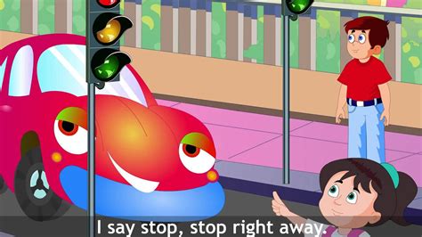 Traffic Lights Animated Nursery Rhyme In English Youtube