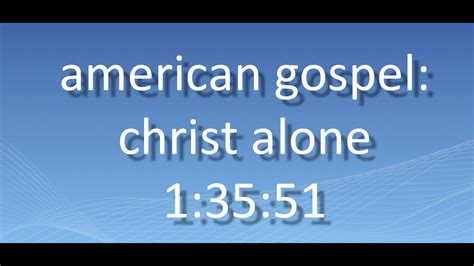 2019 American Gospel Christ Alone Deutsch Eine Filmkritik Von