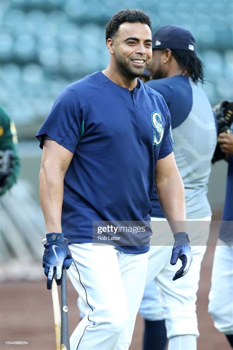 Nelson Cruz Of The Seattle Mariners Looks On Before The Game Against
