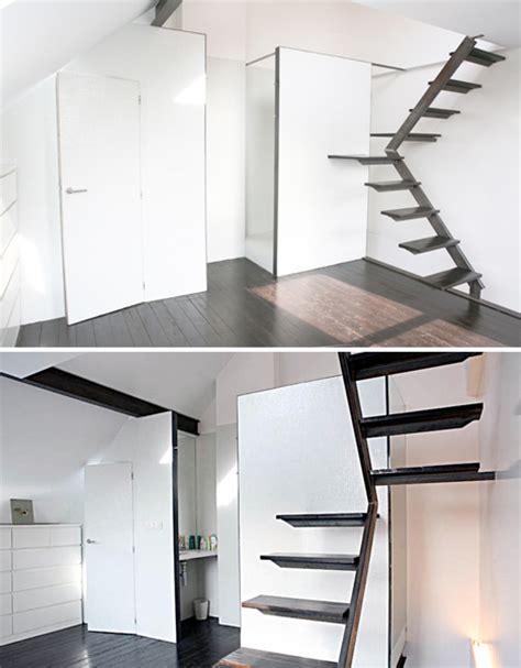 Steps To Saving Space 15 Compact Stair Designs For Lofts