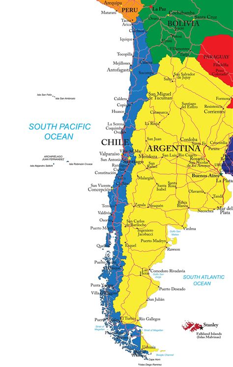 Explore news from bolivia on the map. Chile map #getthere | Map, Chile
