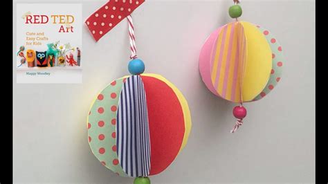 Read on to know about simple yet interesting projects that your children and their friends can have fun with. Christmas Crafts - Easy Paper Bauble How To - YouTube