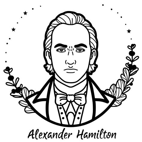 Free Printable Alexander Hamilton coloring page - Download, Print or