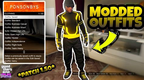 Gta 5 Online How To Get Yellow Tron Top Joggers Modded Outfit 150