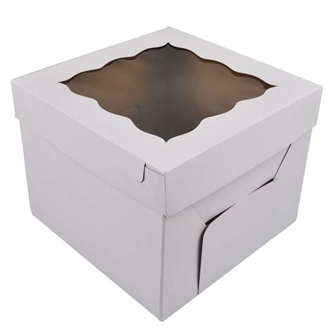 Buy Cake Boxes 10pcs 10x10x10 Inches With Window Kbg Tall Cake Box