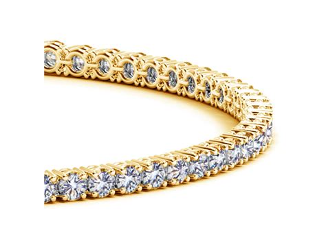 Round Diamond Tennis Bracelet In 14k Yellow Gold 4 Cttw Richard