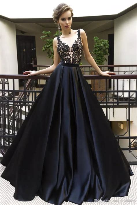 Black Prom Dress 2018,Prom Dresses,Evening Gown, Graduation Party