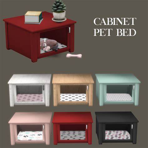 Cabinet Pet Bed New Sims 4 Kitchen Sims 4 Cc