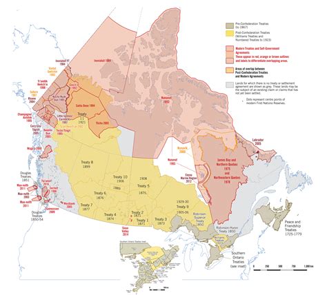 Canada Treaties Map 2017 U Of T Department Of Geography For The