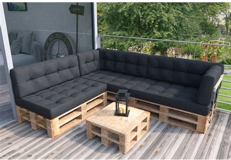 Die möbel bestehen aus europaletten und einem passenden sitzkissen. Amazon.de: Palettenkissen Palettenmöbel Ecksofa Couch ...