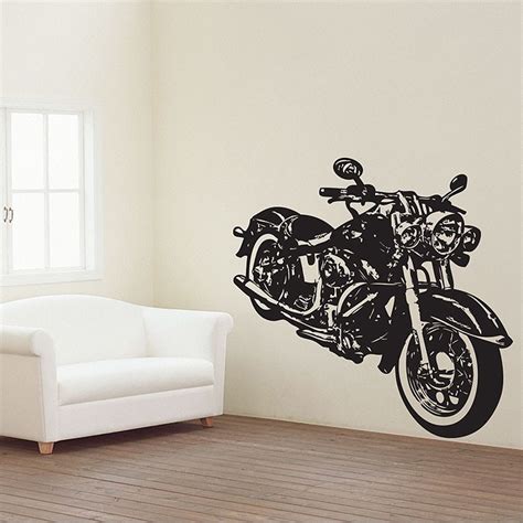 Motorcycle Vector Graphic Vinyl Wall Art Decal