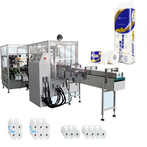 Automatic Toilet Paper Roll Packaging Equipment China Toilet Tissue Wrapping Machine And