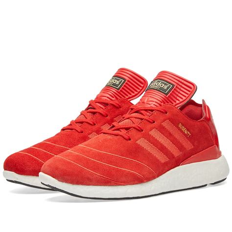Adidas Busenitz Pure Boost Scarlet And White End