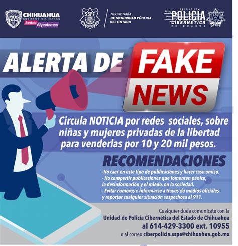 alerta policía cibernética sobre “fake news”