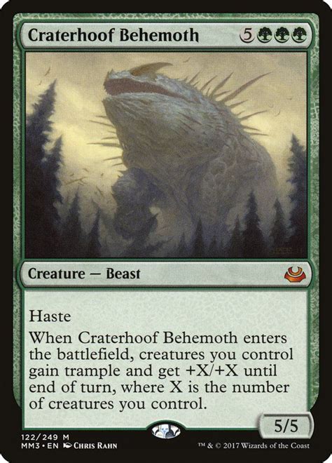 Craterhoof Behemoth Behemoth Magic The Gathering Cards Wizards Of