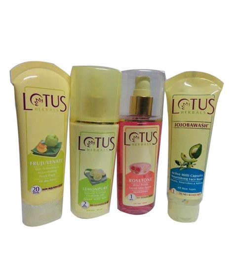 Lotus Herbals Skin Nourishing And Rejuvenating Combo 4 Pcs Buy Lotus