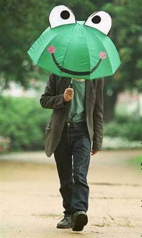 Frog Umbrella Funny Umbrella Rain Umbrella Under My Umbrella Cute Umbrellas Umbrellas