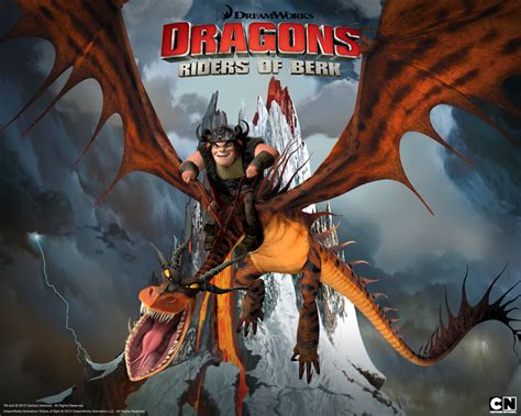 How To Train Your Dragon Riders Of Berk - Snotlout and Hookfang from How to Train Your Dragon Riders of Berk