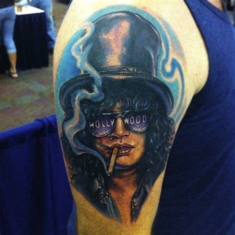 With the addition of our easymatte shine remover liquid, these slash guns n roses temporary tattoos will look very realistic on your skin! Tattoos by London Reese - Inked Magazine | Rose tattoos ...