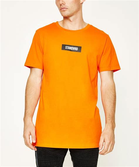 Orange T Shirt The Standard Shirts Tshirt Design Men Orange T Shirts