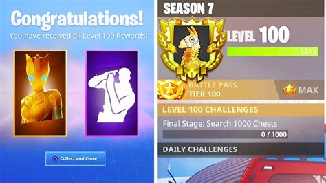 The New Level 100 Rewards In Season 7 Secret Rewards Unlocked In