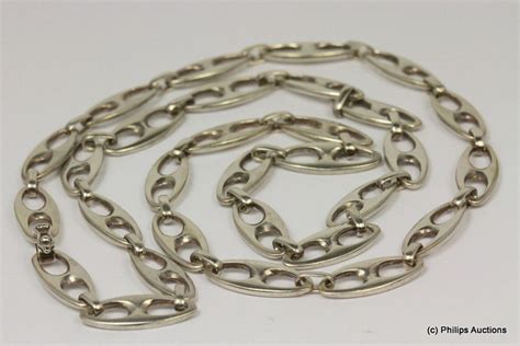 Sterling Silver Gucci Link Chain 80cm Length Necklacechain Jewellery