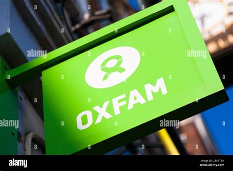 Oxfam Sign Above A Charity Shop Beckenham London Uk Stock Photo Alamy