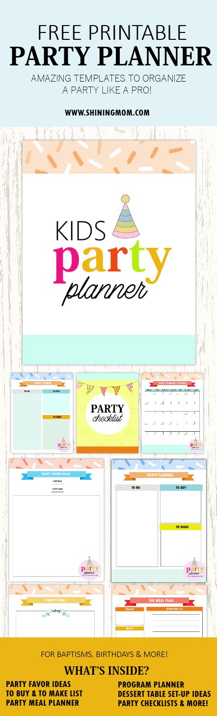 Kids birthday party planner malaysia kl selangor, p. FREE Printable Kids Party Planner: Organize a Party Like a ...