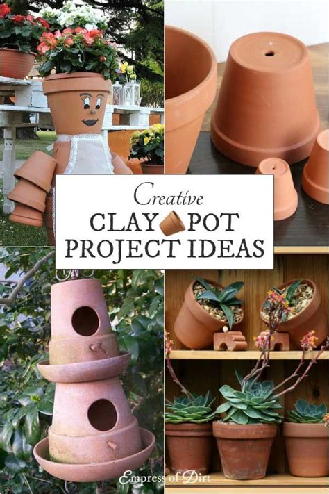 Craft And Diy Projects Made From Terracotta Clay Garden Pots Terra