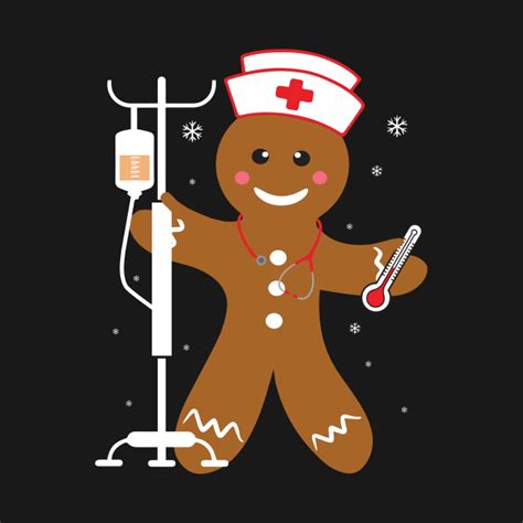 Proud Nurse Gingerbread Man Funny Nurse Christmas Proud Nurse Gingerbread Man Funny Nurse
