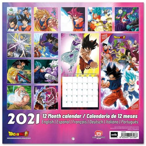 7 * limited availability * pictures shown may vary from actual product.a 2021 calendar where you can enjoy impressive beautiful illustrations of dragon ball super! Comprar Calendario 2021 30X30 Dragon Ball Barato