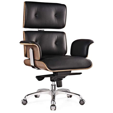 Milan Direct Eames Premium Leather Replica Executive Office Chair