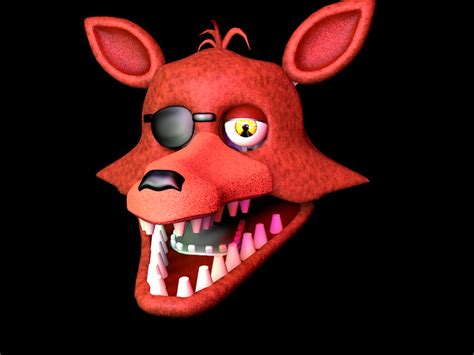 Unwithered Foxy Head By Nathanzica By Nathanzicaoficial On Deviantart