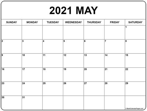 19 templates to download and print. May 2021 calendar | free printable calendar templates
