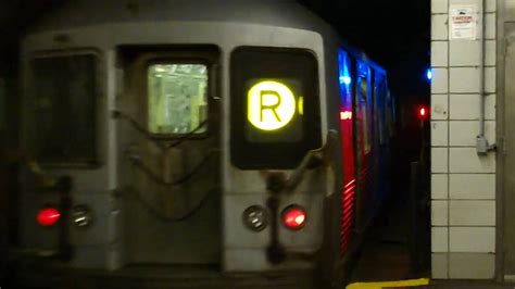 Mta New York City Subway 95th Street Bound R42 R Train Departing From