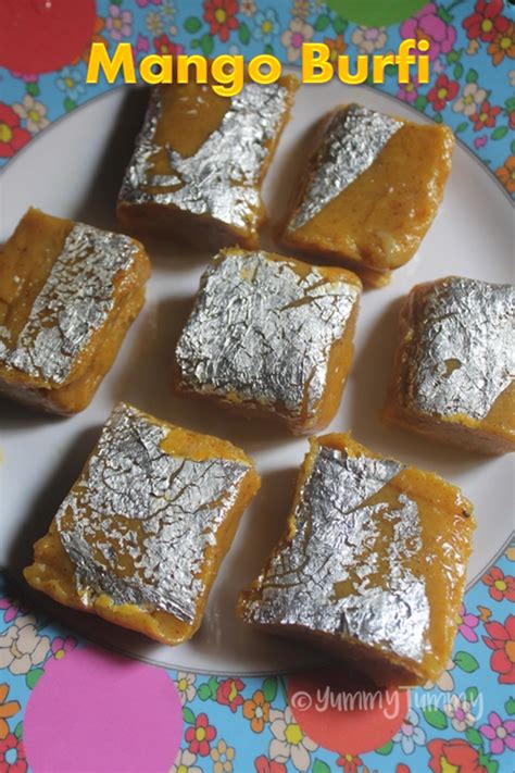 Mango Burfi Recipe Easy Mango Milk Powder Barfi Recipe Mango Dessert