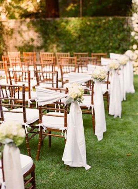 Fun To Decorate Just The Aisle Chairs Wedding Ceremony Chairs Wedding