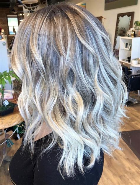 Blonde Hair To Grey Ombre Fashion Style