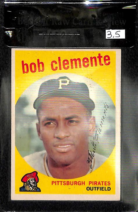 Check spelling or type a new query. Lot Detail - 1959 Topps Roberto Clemente Card #478 BVG 3.5