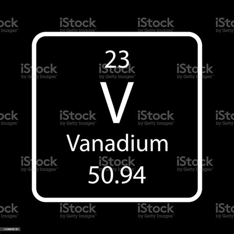 simbol neon vanadium unsur kimia dari tabel periodik ilustrasi vektor porn sex picture