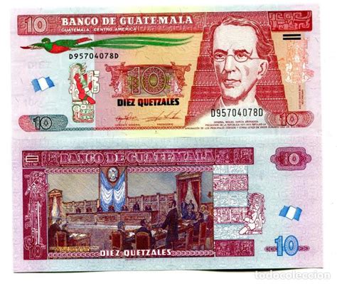 Guatemala 10 Quetzales 2015 P 125b Unc Comprar Billetes