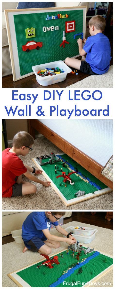 Easy Diy Lego Wall And Play Board Frugal Fun For Boys And Girls Lego