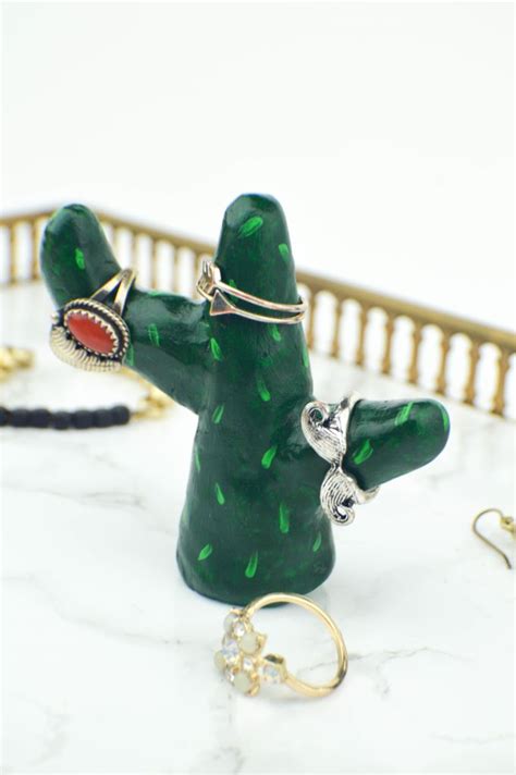 Tell us in the comments! DIY Cactus Ring Holder | Diy clay, Diy, Crafts
